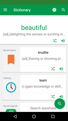 Screenshot of the application Erudite Dictionary Translator - #1