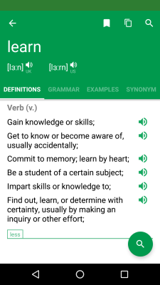 Screenshot of the application Erudite Dictionary Translator - #3