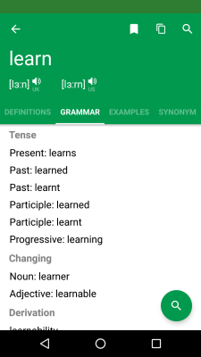 Screenshot of the application Erudite Dictionary Translator - #4