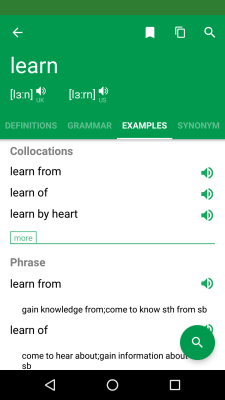 Screenshot of the application Erudite Dictionary Translator - #5