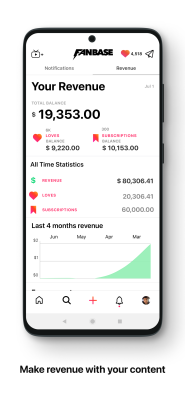 Screenshot of the application Fanbase - #7