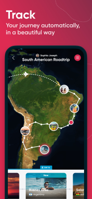 Screenshot of the application Polarsteps - #1