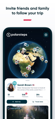 Screenshot of the application Polarsteps - #5