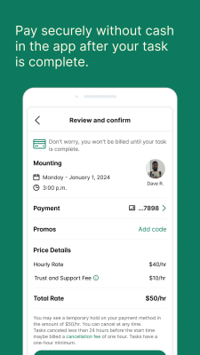Screenshot of the application Taskrabbit - #6