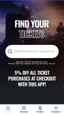 Screenshot of the application Ticket Squeeze - #1