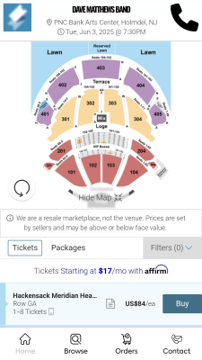 Screenshot of the application Ticket Squeeze - #4