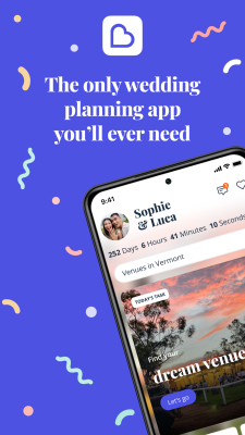 Screenshot of the application Bridebook - #1