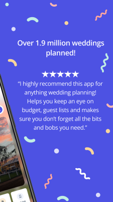 Screenshot of the application Bridebook - #2