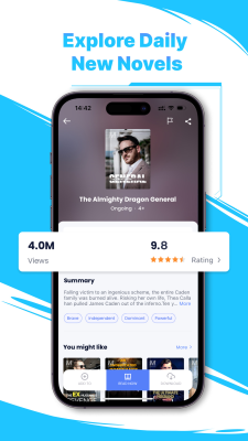 Screenshot of the application MegaNovel - #3