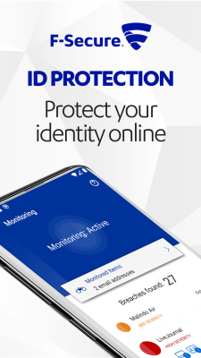 Screenshot of the application F-Secure ID PROTECTION - #1
