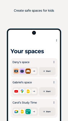 Screenshot of the application Family Space - #2