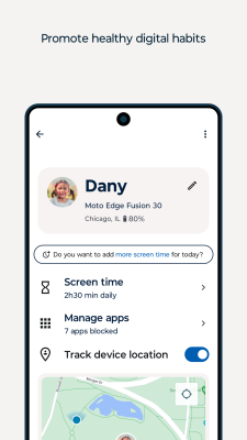 Screenshot of the application Family Space - #6