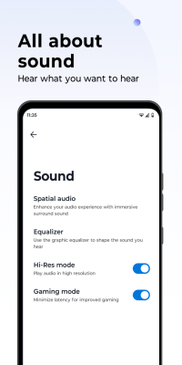 Screenshot of the application Moto Buds - #4