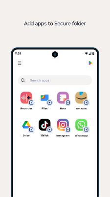 Screenshot of the application Moto Secure folder - #2