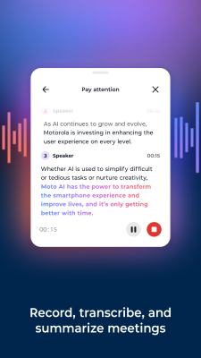 Screenshot of the application Moto AI - #3