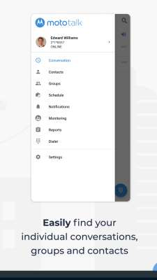 Screenshot of the application Mototalk - #5