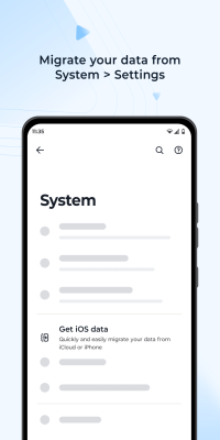 Screenshot of the application Moto Migrate - #1