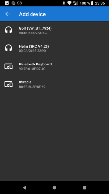 Screenshot of the application Bluetooth Volume Manager - #4