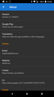 Screenshot of the application Bluetooth Volume Manager - #5