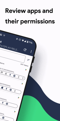 Screenshot of the application Permission Pilot - #2