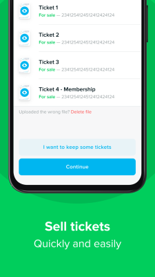 Screenshot of the application TicketSwap - #4