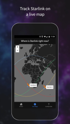 Screenshot of the application Find Starlink Satellites - #4