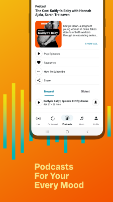 Screenshot of the application CBC Listen - #2