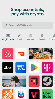 Screenshot of the application Bitrefill - #1