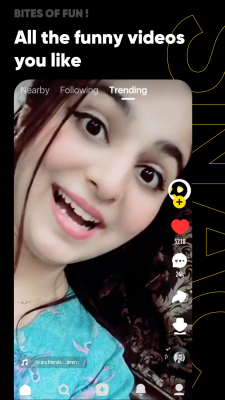 Screenshot of the application SnackVideo - #1