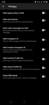 Screenshot of the application JTInstagram+ - #2