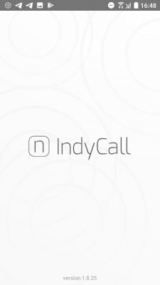 Screenshot of the application IndyCall - #1
