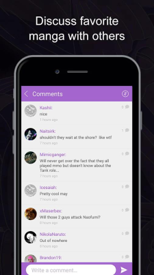 Screenshot of the application MangaZone - #5