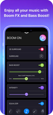 Screenshot of the application Boom: Bass Booster & Equalizer - #4