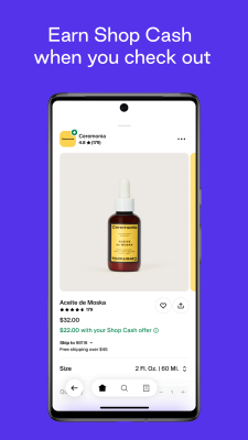 Screenshot of the application Shop - #5