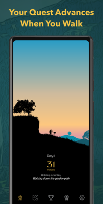 Screenshot of the application Fantasy Hike - #1