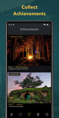 Screenshot of the application Fantasy Hike - #3
