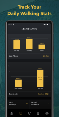 Screenshot of the application Fantasy Hike - #5