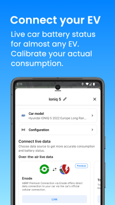 Screenshot of the application A Better Routeplanner (ABRP) - #5