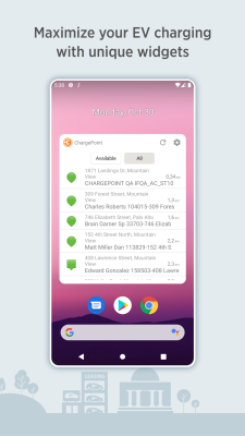 Screenshot of the application ChargePoint - #4