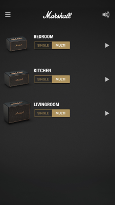 Screenshot of the application Marshall Multi-Room - #1