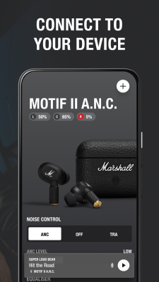 Screenshot of the application Marshall Bluetooth - #2