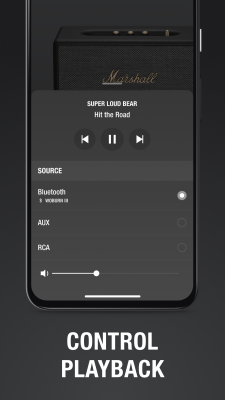 Screenshot of the application Marshall Bluetooth - #3
