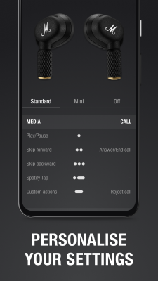 Screenshot of the application Marshall Bluetooth - #5