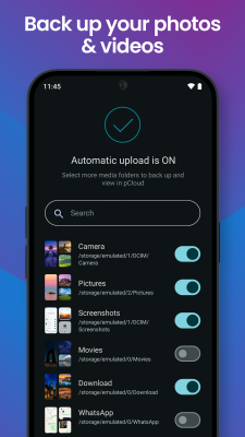 Screenshot of the application pCloud - #3