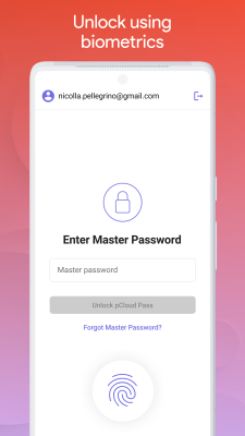 Screenshot of the application pCloud Pass - #4