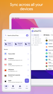 Screenshot of the application pCloud Pass - #6