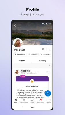 Screenshot of the application Viva Engage - #3
