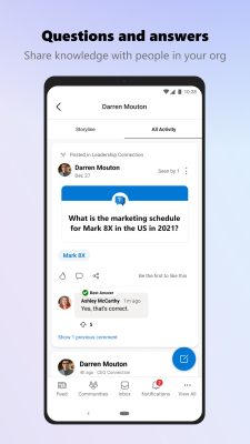 Screenshot of the application Viva Engage - #5
