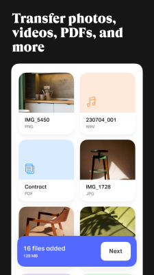 Screenshot of the application WeTransfer : File Transfer - #5