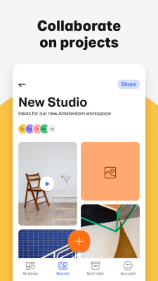 Screenshot of the application Collect by WeTransfer - #4